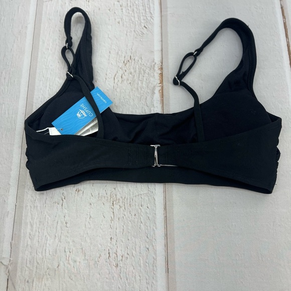 Bikini Top Women Bathing Suits Square Neck Cutout Adjustable Straps Back Hook - Picture 8 of 14